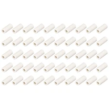 50pcs 2mm Dia Ceramic Tube Insulated Electronic Wire Bundle Single Bore
