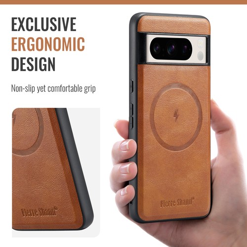 Funda protectora delgada magnética de cuero a prueba de golpes para Google Pixel 8 Pro/7 Pro/8/7 - Imagen 2 de 35