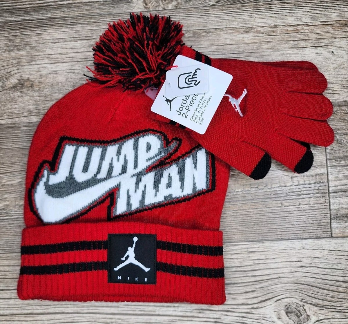 Air Jordan Jumpman Jordan Hat Beanie Nike Jordan Jumpman Red Black - Main Image