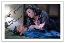 HATTIE JACQUES & KENNETH WILLIAMS SIGNED PHOTO PRINT AUTOGRAPH CARRY ON