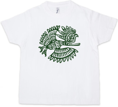 AZTEC BIRD I Kinder Jungen T-Shirt Indians Civilization Mayans Religion Azteken