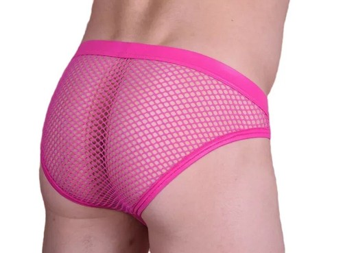 Gregg Homme Brief Beyond Doubt Mesh Sexy Briefs Magenta Pink 110213 103 - Picture 5 of 7
