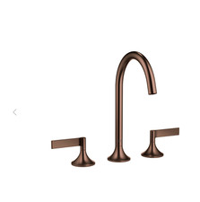 Dornbracht 20713819-170010 Three-Hole Lavatory Mixer WithDrain Dark Bronze Matte