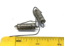 2 NOS Vintage Sprague Vitamin Q PIO Capacitors .1 mfd  100 vdc