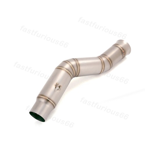Slip On For Yamaha YZF-R1 MT10 2009-2014 Steel Exhaust Escape Mid Link Pipe Tube - Picture 3 of 10