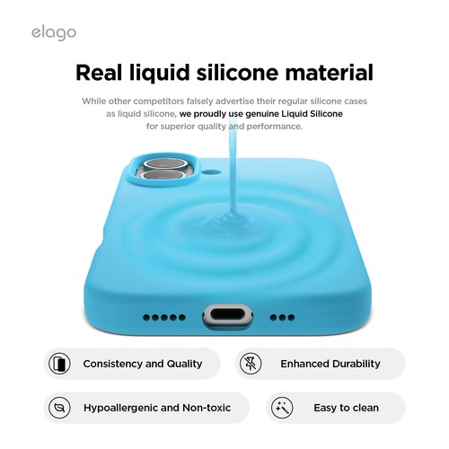 Custodia iPhone 16 - elago® iPhone 16 custodia in silicone premium - Foto 186 di 260