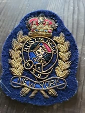 AUSTIN REED  NEW YORK Crested Blazer Patch Embroidered Crown 