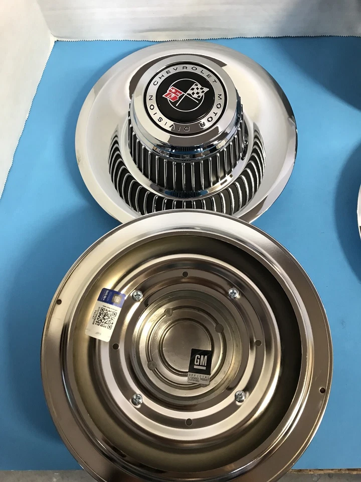 4 ЦЕНТРАЛЬНЫЕ КОЛПАКИ CHEVROLET DERBY CORVETTE КОЛЕСА ДЛЯ РАЛЛИ, ЛИЦЕНЗИЯ GM, МЕТАЛЛ, ФЛАГИ - Изображение 3 из 4
