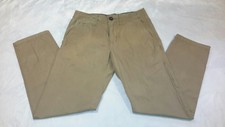 Men's Designer American Eagle Slim Core Flex Tan Khaki Pants Cotton Size 26 x 28