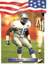 1992 All World #97 Bennie Blades Detroit Lions
