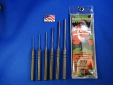 WILDE TOOL RS906AA  MADE IN USA  6PC SPRING STEEL ROLL PIN  PUNCH SET!  GUNSMITH