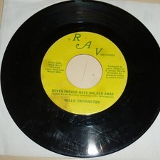 RARE NORTHERN SOUL 45 RPM RECORD - WILLIE DARRINGTON - R A V NR8198 - STEREO