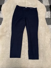 New Gap Slim City Crop Navy Blue Pants Size 12 Regular NWT Trousers