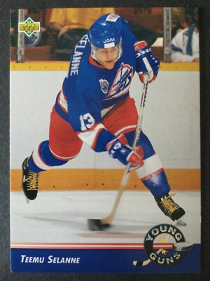 TEEMU SELANNE 92/93 AUTHENTIC WINNIPEG JETS YOUNG