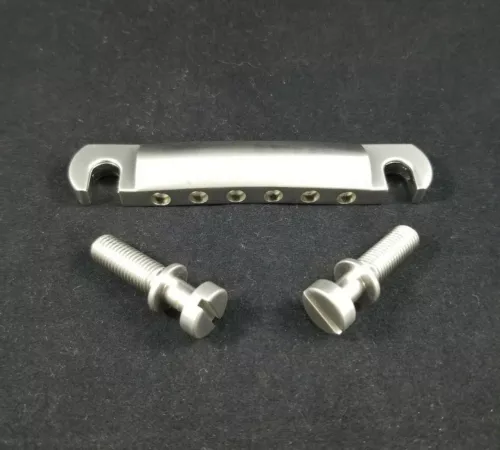 Gibson Satin Nickel 6 String Tailpiece w/Studs HW13