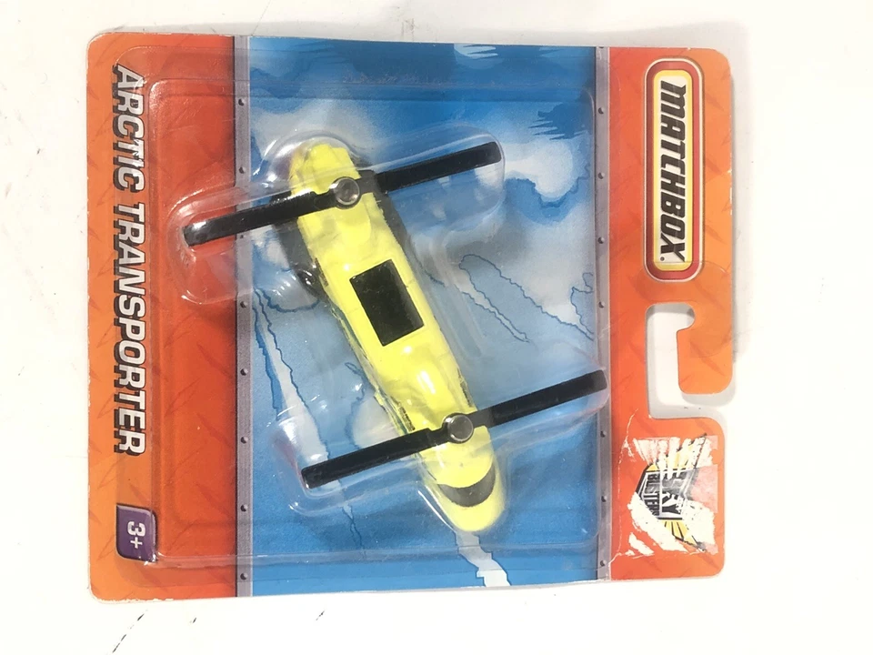 Matchbox Artico Camion Sky Busters Serie Raro Giallo 2010 Nuovo Cardpackage - Immagine 2 di 4