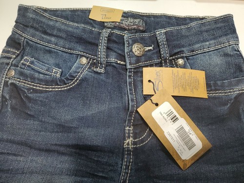 Silver jean Co. girls 6x Bermuda Shorts Tina adjustable waist Denim Blue NWT - Picture 3 of 12
