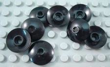 LEGO Lot of 8 Black 2x2 Space Radar Dish Pieces