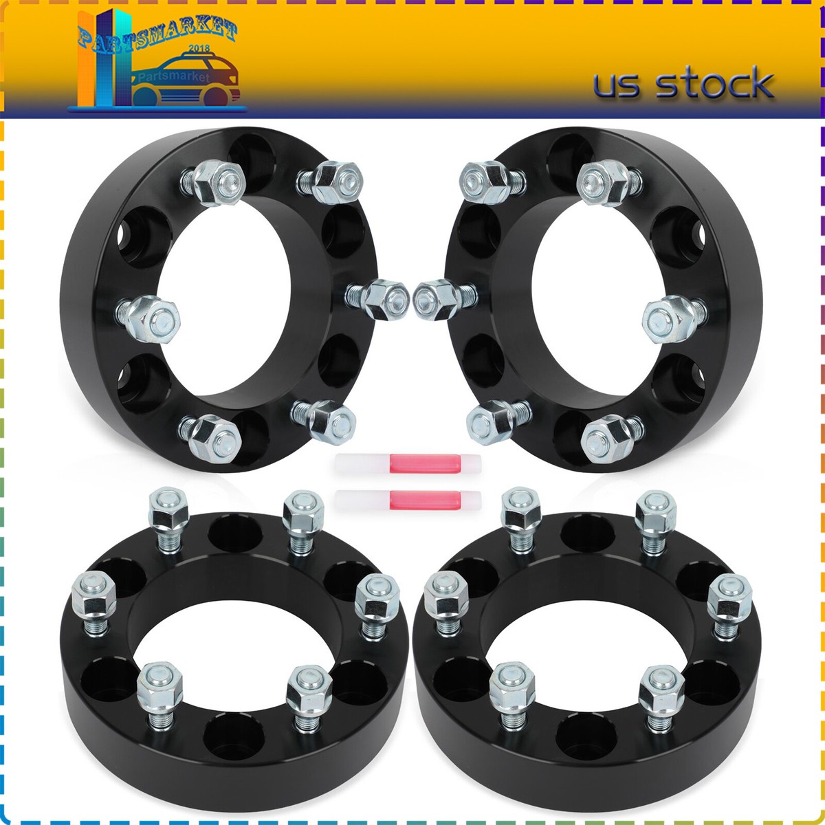 4x 2" Wheel Spacers 6x5.5 For Toyota Tundra Tacoma Lexus GX460 – 12x1.5 6 Lug