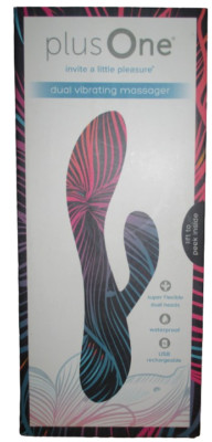 plus one waterproof pink dual vibrating massager Wearable Thong Bondage Vibrator for Couples Forced Orgasm – Adorime
