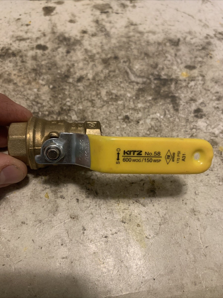 KITZ No. 58 | 1/2” NPT Threaded Brass Ball Valve Full Port 600 WOG