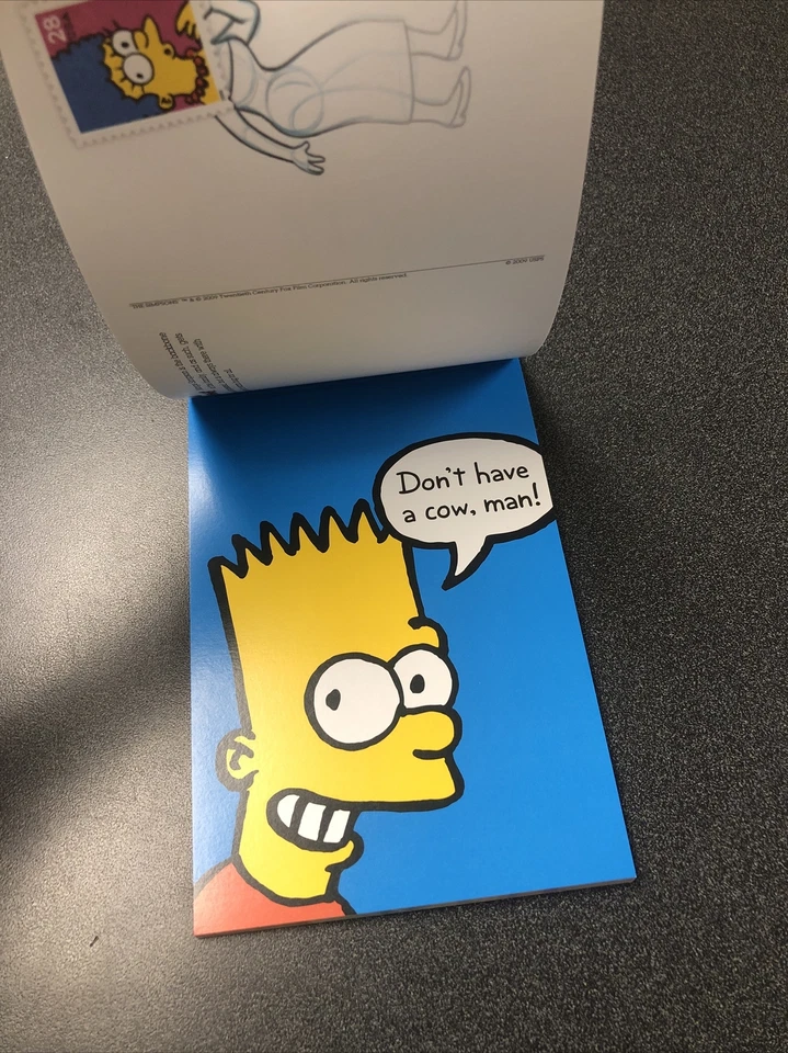 The Simpsons Stamped Postal Cards set of 20 - Image 3 of 4