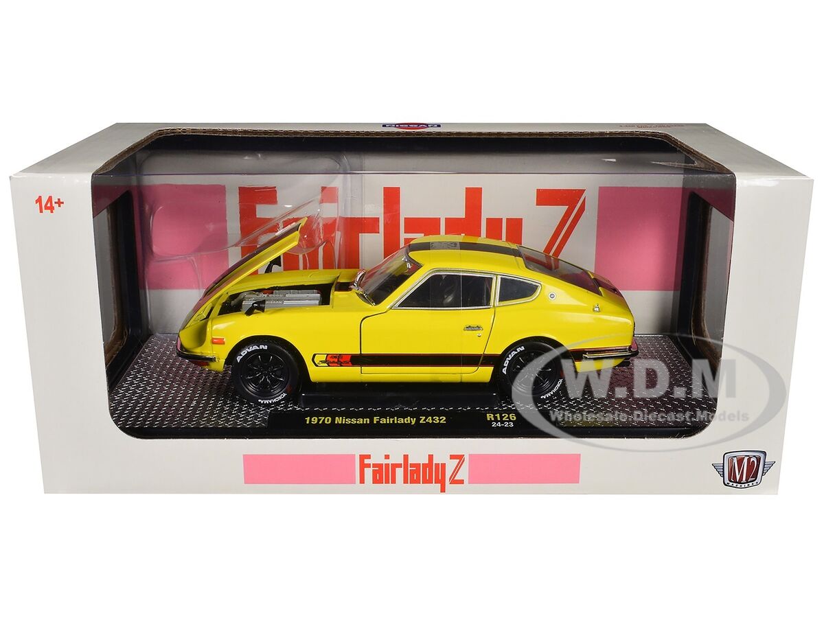 1970 NISSAN FAIRLADY Z 432 RHD YELLOW 1/24 DIECAST MODEL CAR 1970 NISSAN FAIRLADY Z 432 RHD YELLOW 1/24 DIECAST MODEL CAR