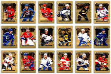 2022-23 UPPER DECK TIM HORTONS GOLD ETCHINGS COMPLETE 18 Hockey CARD Insert Set