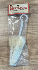 NEW in Package Vintage Miniature Collectables 6.5" White Lace Parasol for Dolls