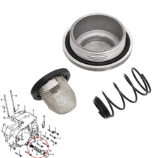 Oil Drain Plug Spring Filter Set for Honda ATC185 ATC185S ATC200ES 12361-383-000