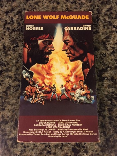 Lone Wolf McQuade (1983) - Vestron VHS - Chuck Norris/David Carradine