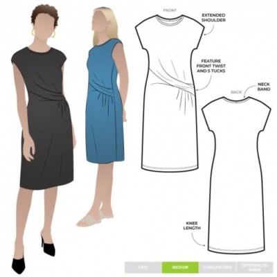 Style Arc Schnittmuster Corina Strickkleid Damen Größen 10-22