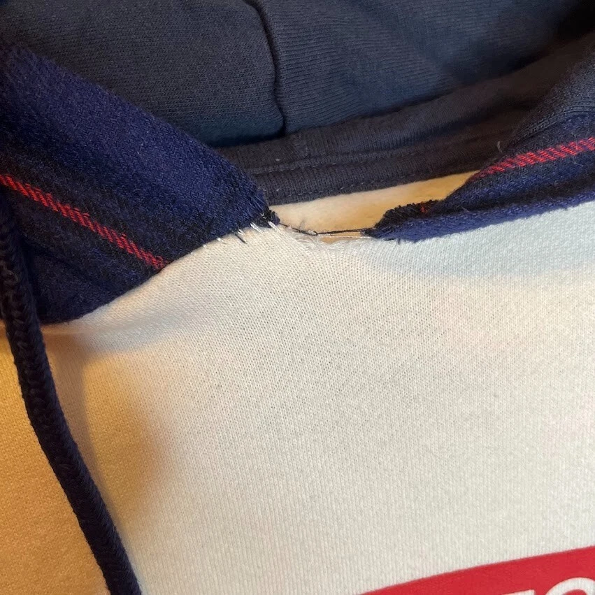 Sudadera con Capucha Young & Reckless Para Hombre XL Blanca Pullover Logo Grande Deletrear Estampado Gráfico Foto 4 de 4