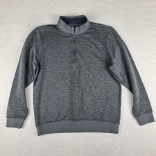 Under Armour Storm Sweater Large Gray Heathered Loose Coldgear Performance EC