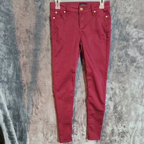 26 skinny junior jeans red low rise 