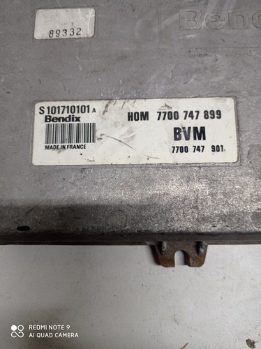 CALCULATEUR MOTEUR ECU RENAULT 21 2.0 S101710101A / 7700747899 (90C) - Imagen 2 de 4