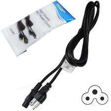 HQRP 10ft AC Power Cord for LG 50LN5400 32LB580B 47LB5800 50LB5800 50LB6100 TV