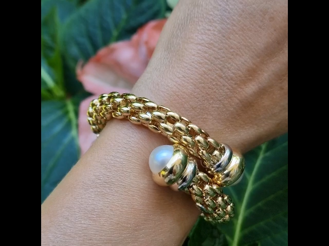 Bracciali Bracciale Con Elementi Da Donna In Oro 18 Carati Modello O - Foto 8