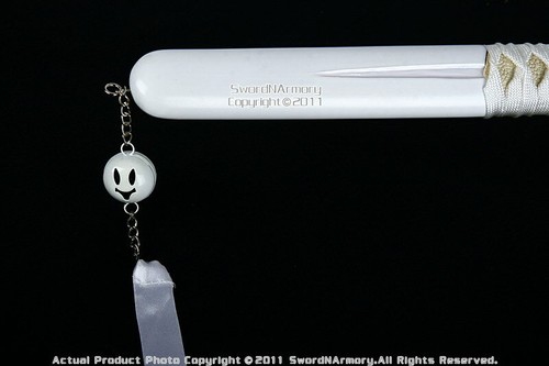 White Fantasy Japanese Anime Sword Samurai Katana Rukia - Picture 4 of 4