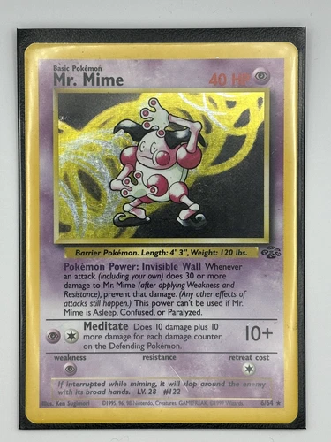 Pokémon TCG Mr Mime 6/64 Jungle Set Unlimited Holo Rare