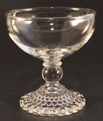 Anchor Hocking Bubble Foot Champagne Glass 4'' Tall