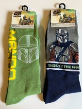 NEW DISNEY  STAR WARS MANDALORIAN SOCKS  SHOE SIZE 6-12  1 or ALL  1 SHIP