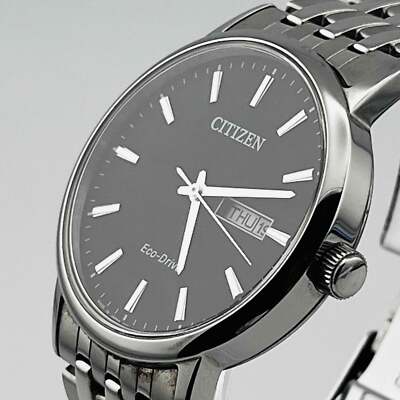 CITIZEN Eco Drive E101-S107261 Solar Black Dial 36.8mm | eBay
