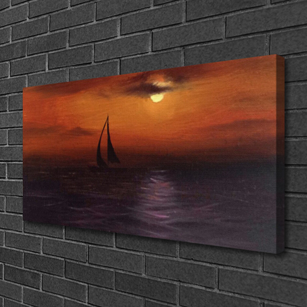 Photo sur toile bateau en mer pour une ambiance zen et relaxante