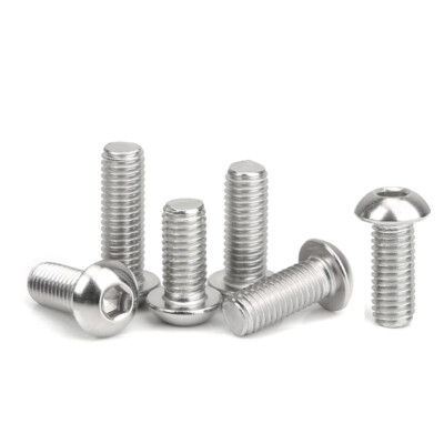 BUTTON HEAD ALLEN BOLTS HEX SOCKET SCREWS M2-M12 316 STAINLESS STEEL 
