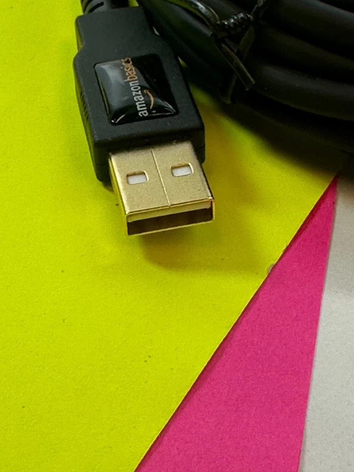 AmazonBasics B00BCWALHM 16ft USB 2.0 Printer Type Cable A-Male to B-Male - NEW - Image 3 of 4