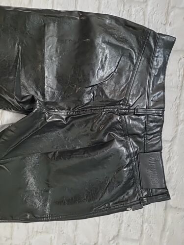 Moschino Jeans pantaloni wet look donna taglia 26 neri Miss The Botton - Foto 2 di 14