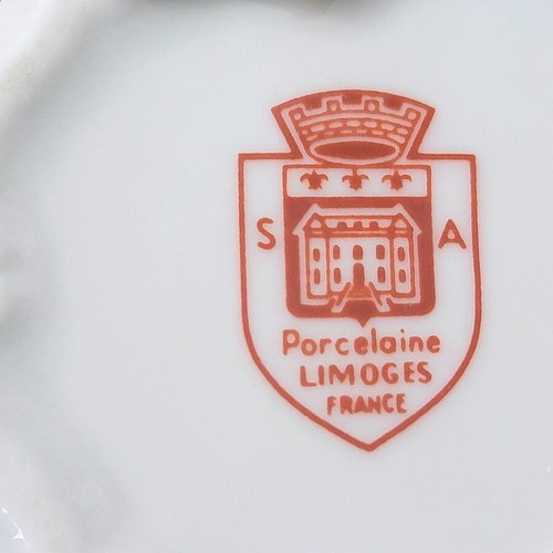 Taza y platillo de espresso Demitasse para pareja de cortejo SA Limoges 303 - Imagen 6 de 6