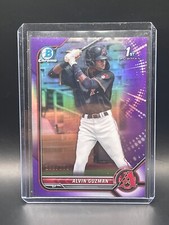 2022 Bowman Chrome Alvin Guzman 1st Bowman Purple Refractor 250/250