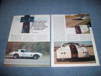 1963 Corvette Coupe Grand Sport Clone Race Car Article ''Split Decision'' Stingray